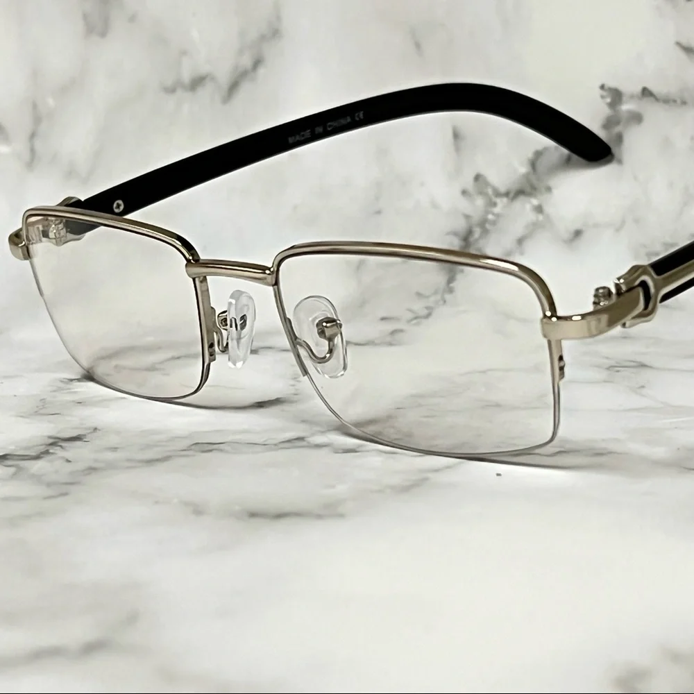 Sunglasses fashion Diamond Silver Frame‎ Square Hip hop Style New Model Rimless